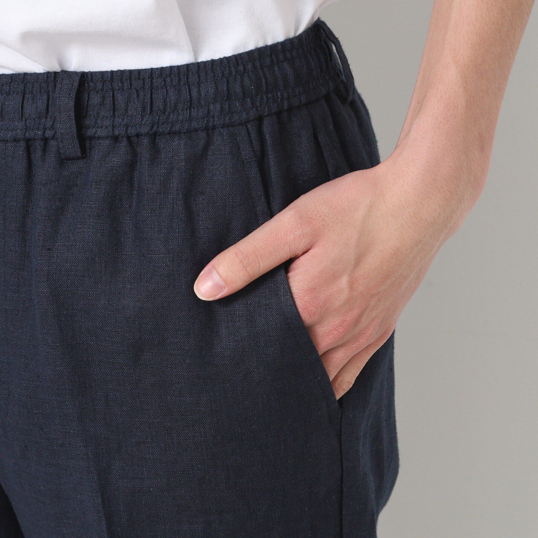 Dessin「【ウエストゴム・洗える】麻リラックスパンツ」|その他|