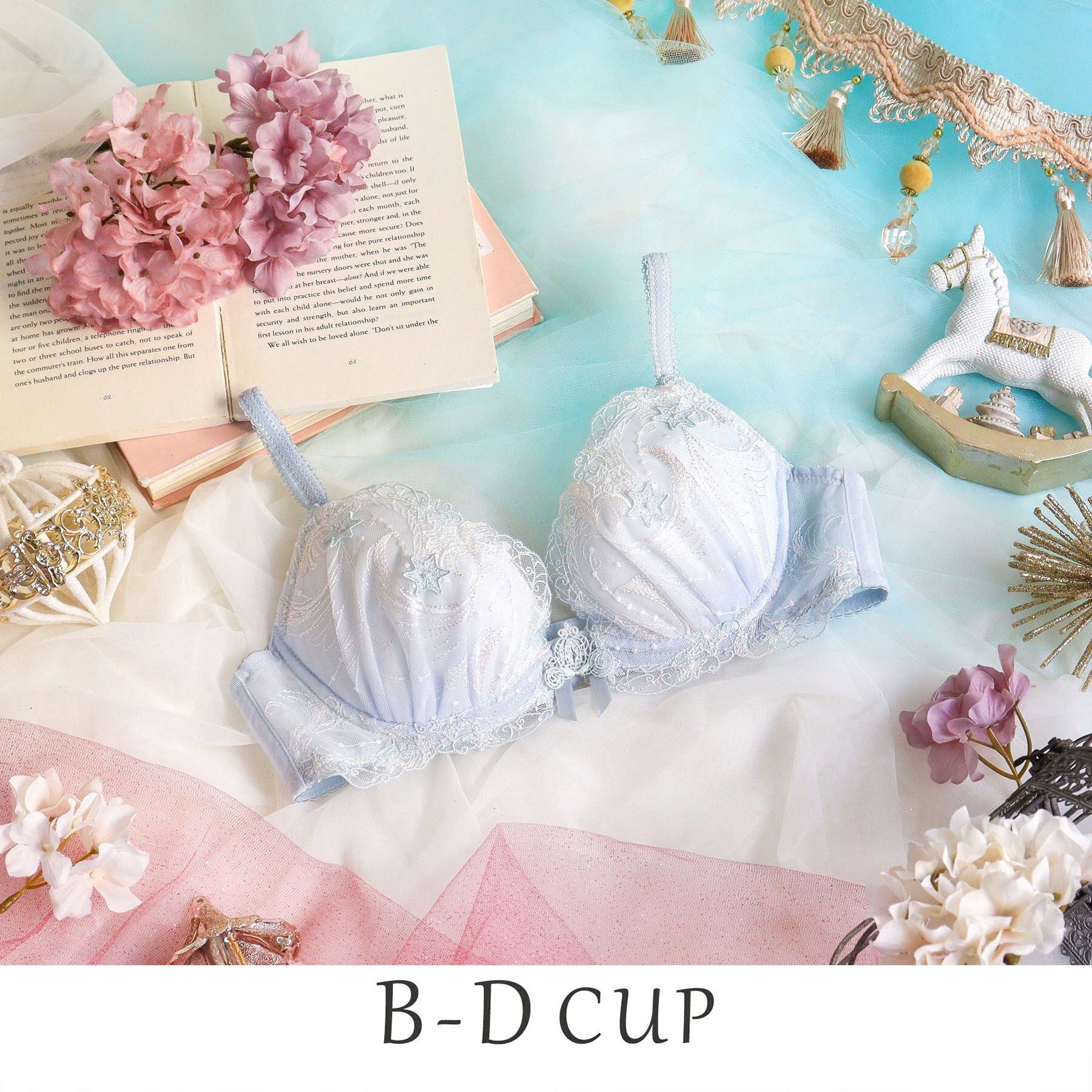 Risa Magli「ブラム ブラジャー（B-D）＜リサマリ ミラクル谷間ブラ＞」|インナー|サックスブルー(09