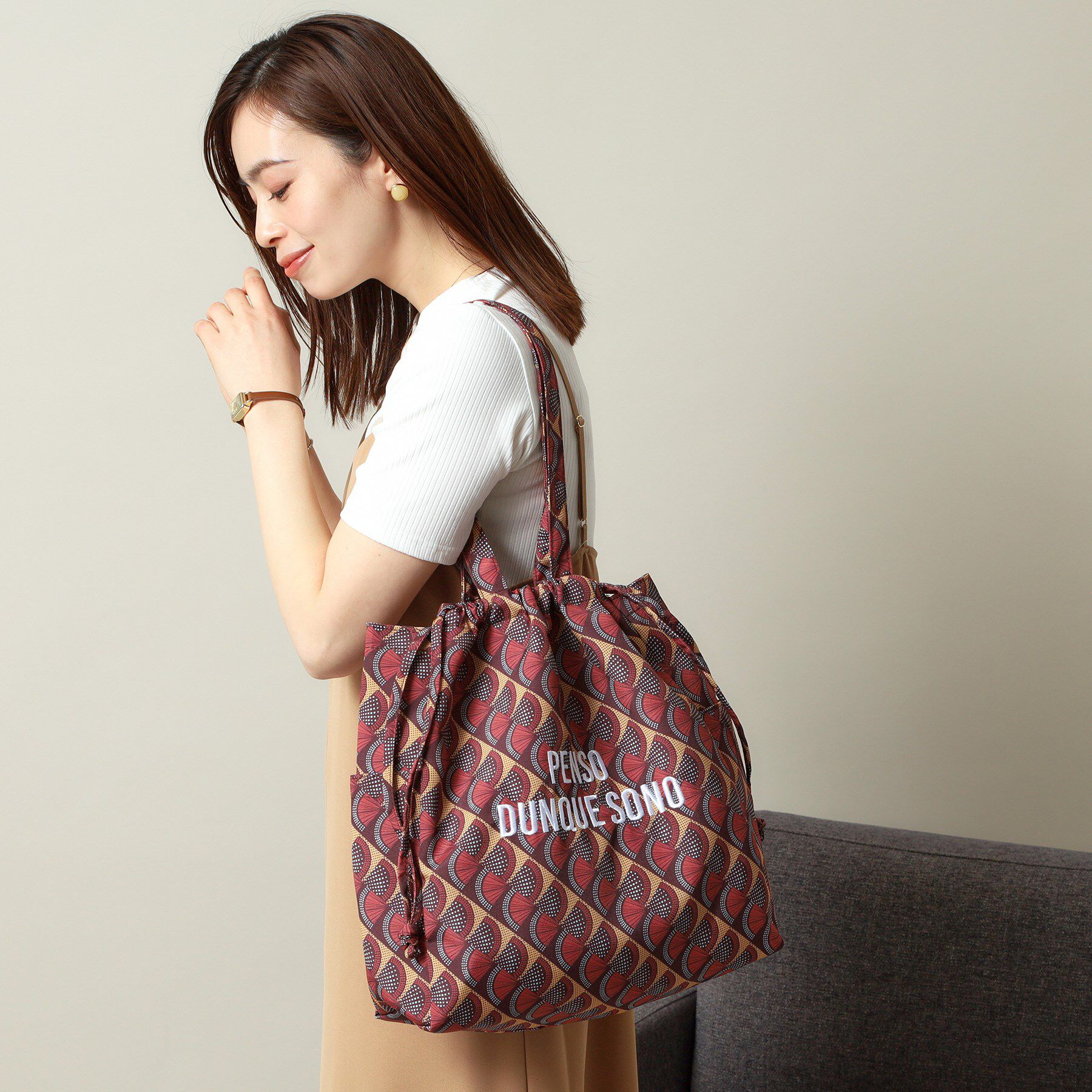 ITS&rsquo;DEMO「【A4対応／新柄追加】ラタプリントトート」|トートバッグ|