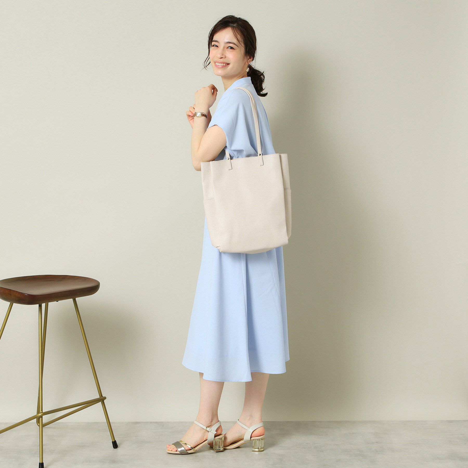 ITS&rsquo;DEMO「【A4対応】縦型三層トート」|トートバッグ|