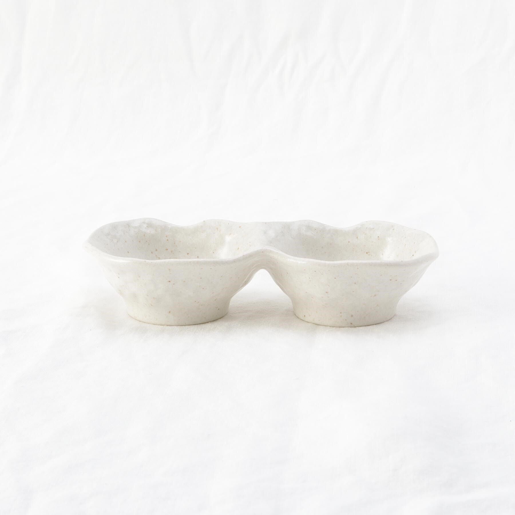 212 KITCHEN STORE「饗の器 2つ仕切り皿 深 WH」|食器・キッチングッズ|