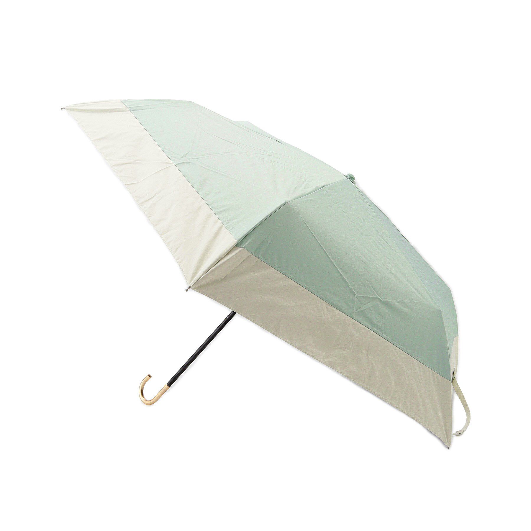 Ober Tashe「【紫外線遮蔽率90％以上/晴雨兼用/日傘/折りたたみ傘/UVカット/熱中症対策】バイカラー」|傘|ｸﾞﾘｰﾝ(022)