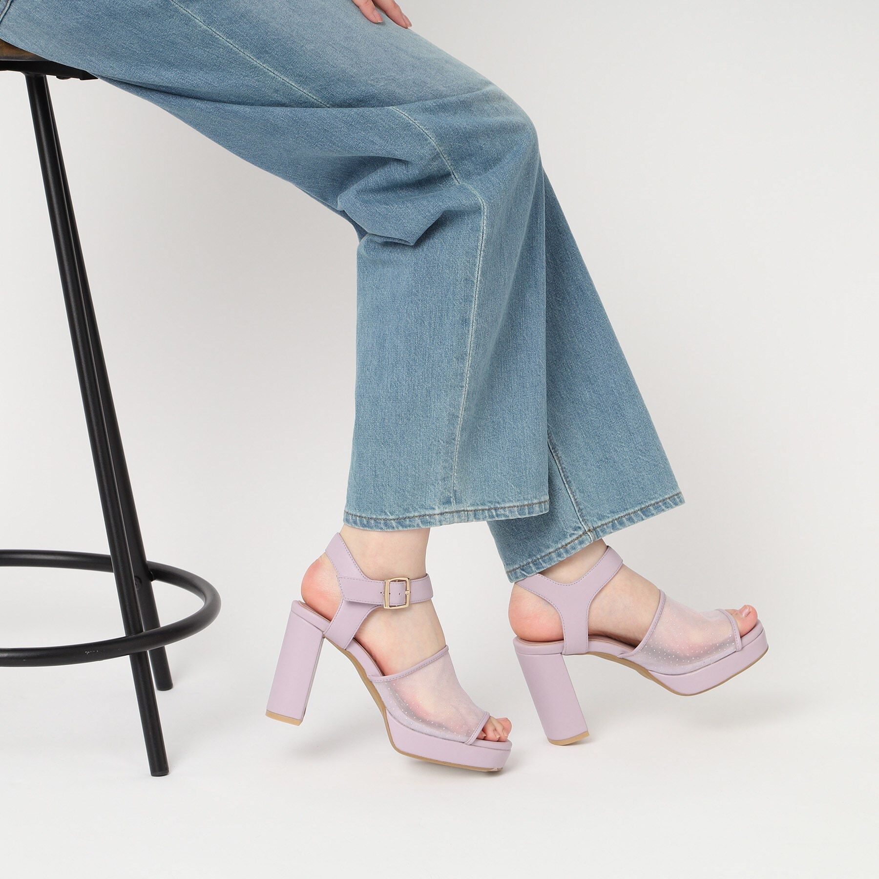 ESPERANZA「ラメチュールコンビサンダル 24SS」|サンダル|