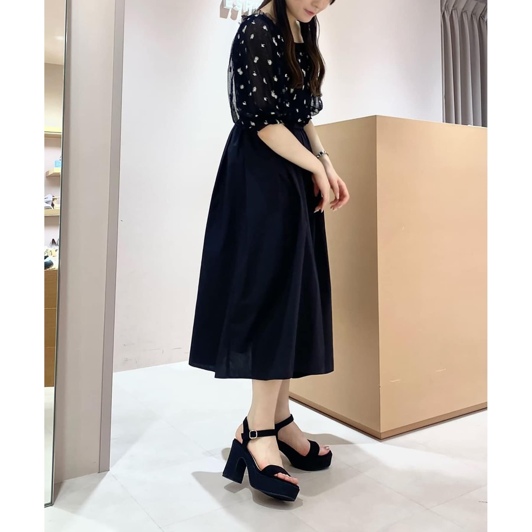 ESPERANZA「一体底ソフトスクエアトゥサンダル 24SS」|サンダル|