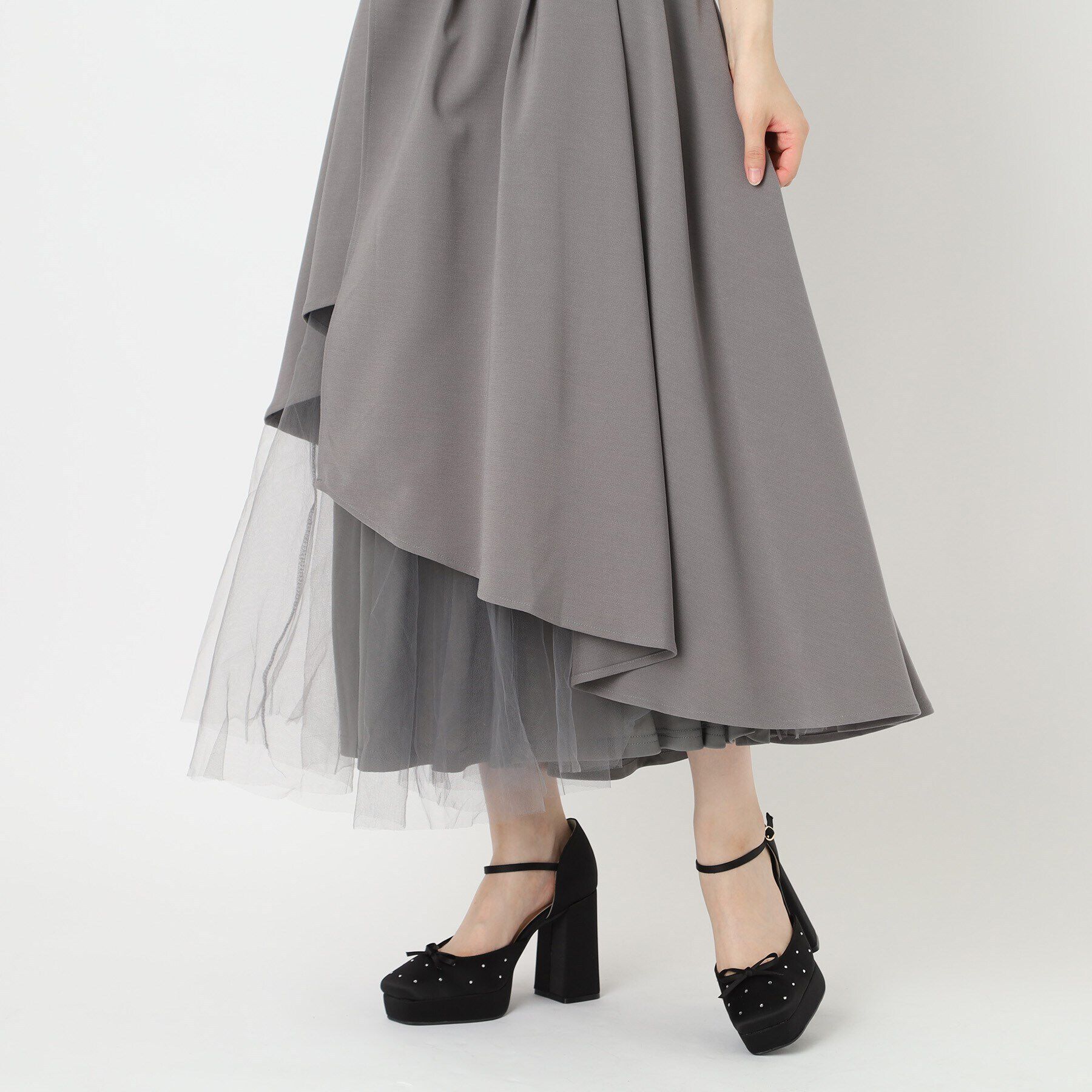 ESPERANZA「リボンサテンパンプス」|パンプス|