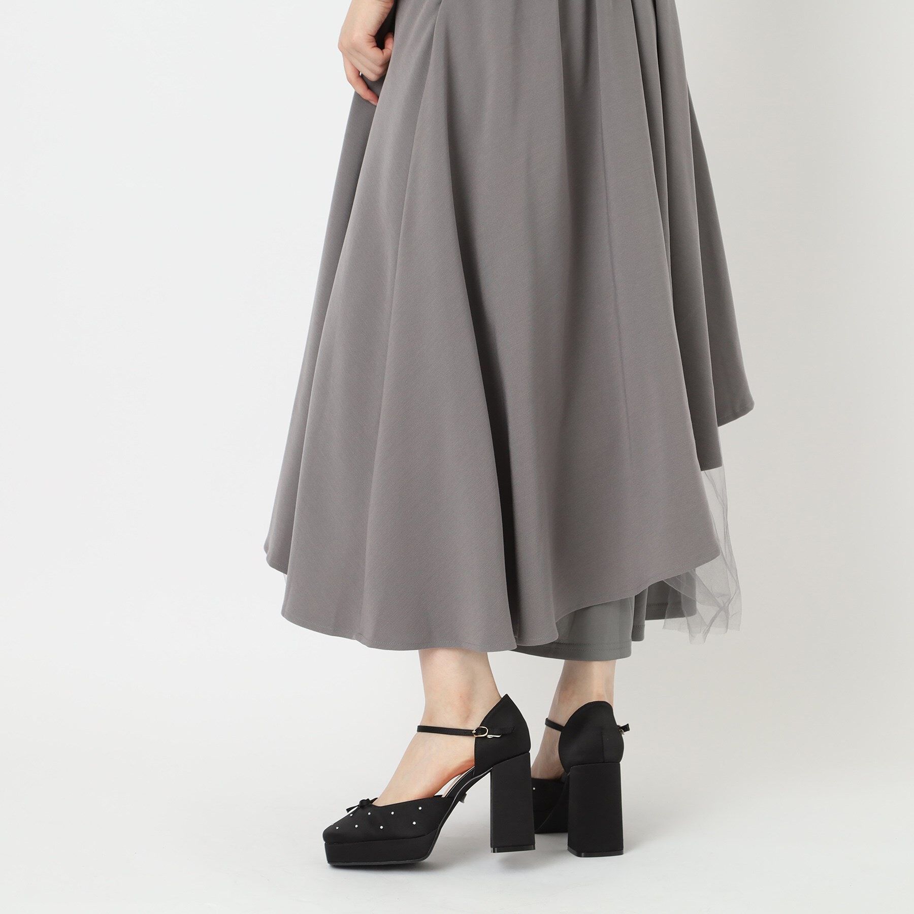 ESPERANZA「リボンサテンパンプス」|パンプス|