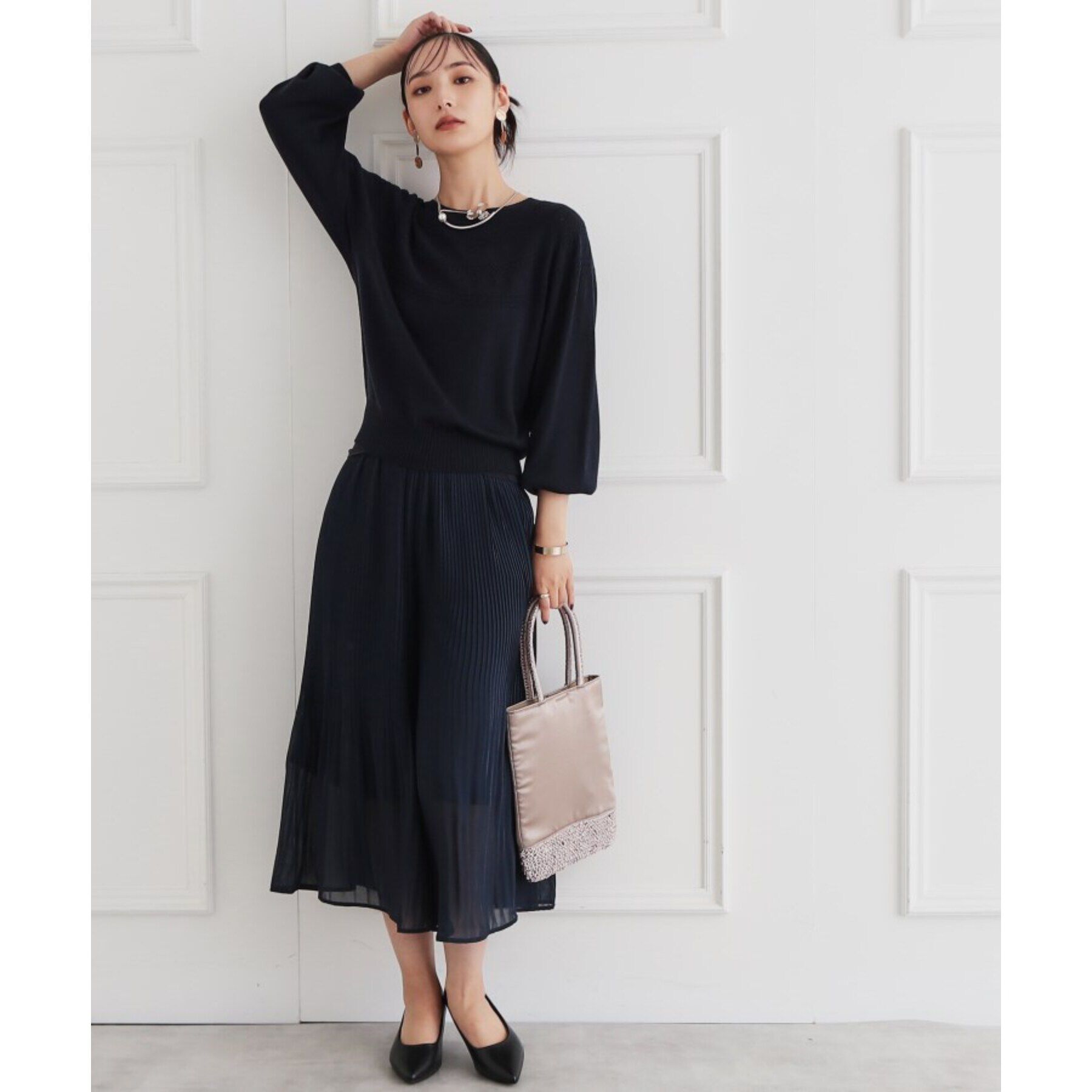 SunaUna「【セットアップ可／ウォッシャブル】プリーツワイドパンツ」|その他|