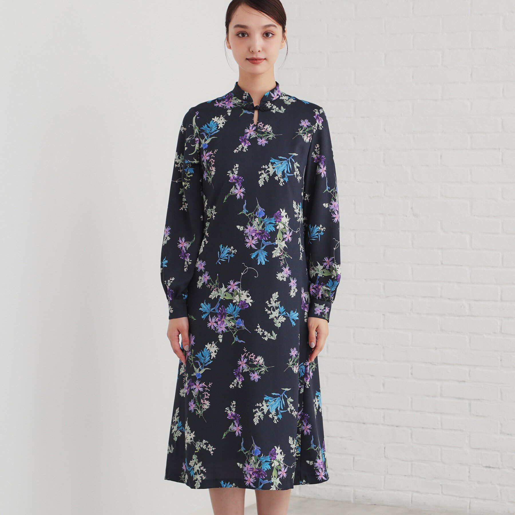 SunaUna「【&yours project／フラワーガーデン】チャイナワンピース」|ワンピース|