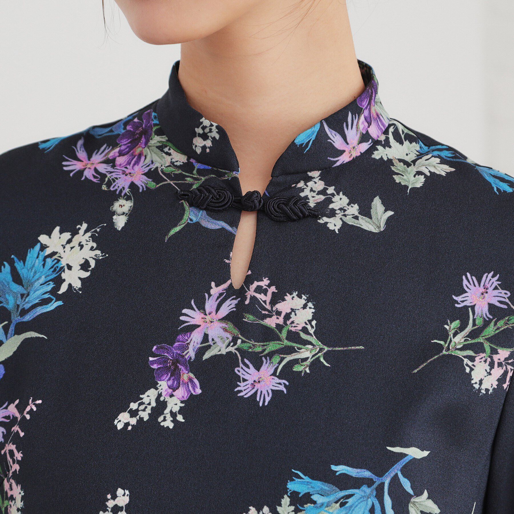 SunaUna「【&yours project／フラワーガーデン】チャイナワンピース」|ワンピース|