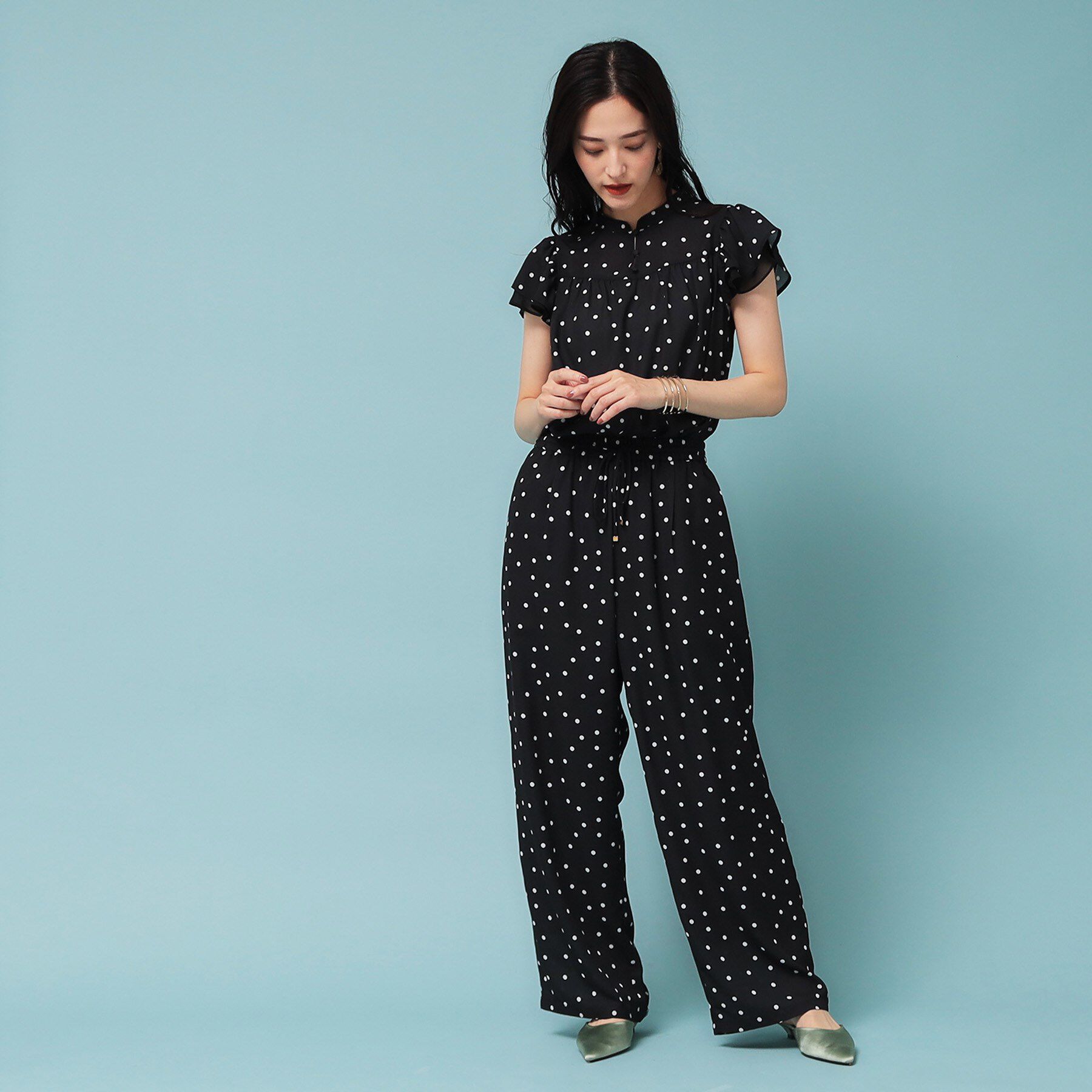 SunaUna「【ドット柄／S～L】ワイドパンツ」|その他|