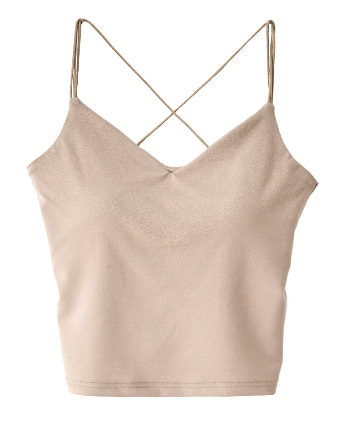 COCO DEAL「バッククロスカップ付きインナー」|インナー|カーキ