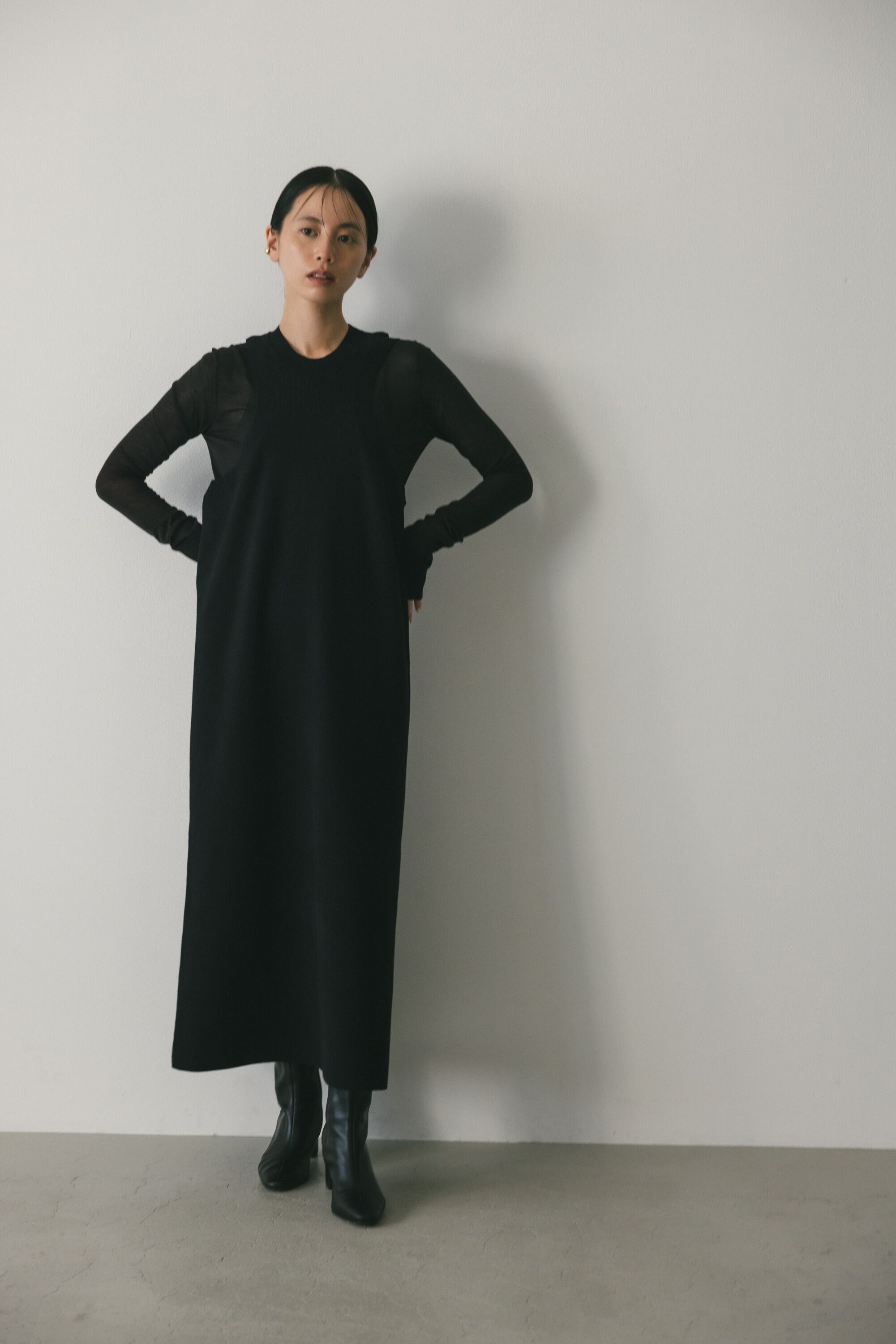 STYLEMIXER「2ピースアメスリニットシアーワンピース」|ワンピース|