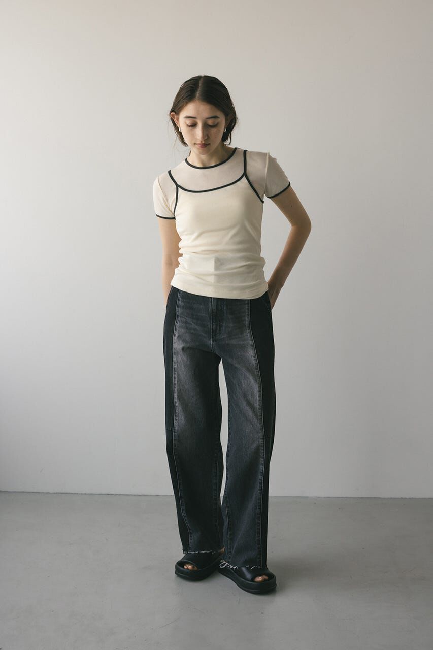 STYLEMIXER「バイカラーキャミセットトップ」|Tシャツ・カットソー|