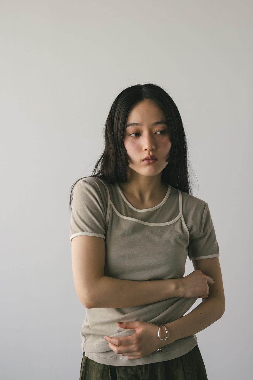 STYLEMIXER「バイカラーキャミセットトップ」|Tシャツ・カットソー|