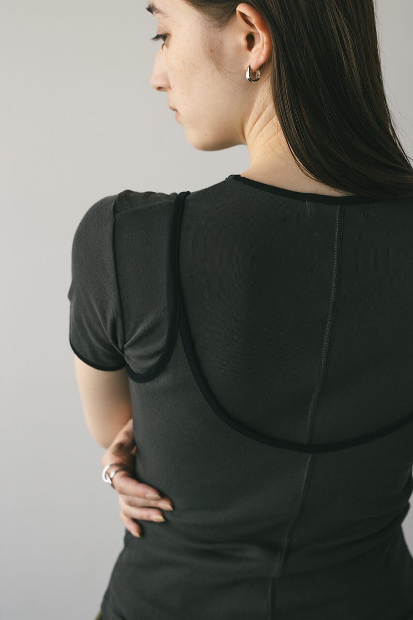 STYLEMIXER「バイカラーキャミセットトップ」|Tシャツ・カットソー|