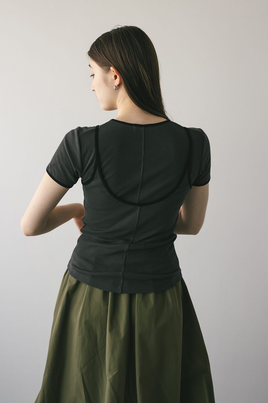 STYLEMIXER「バイカラーキャミセットトップ」|Tシャツ・カットソー|