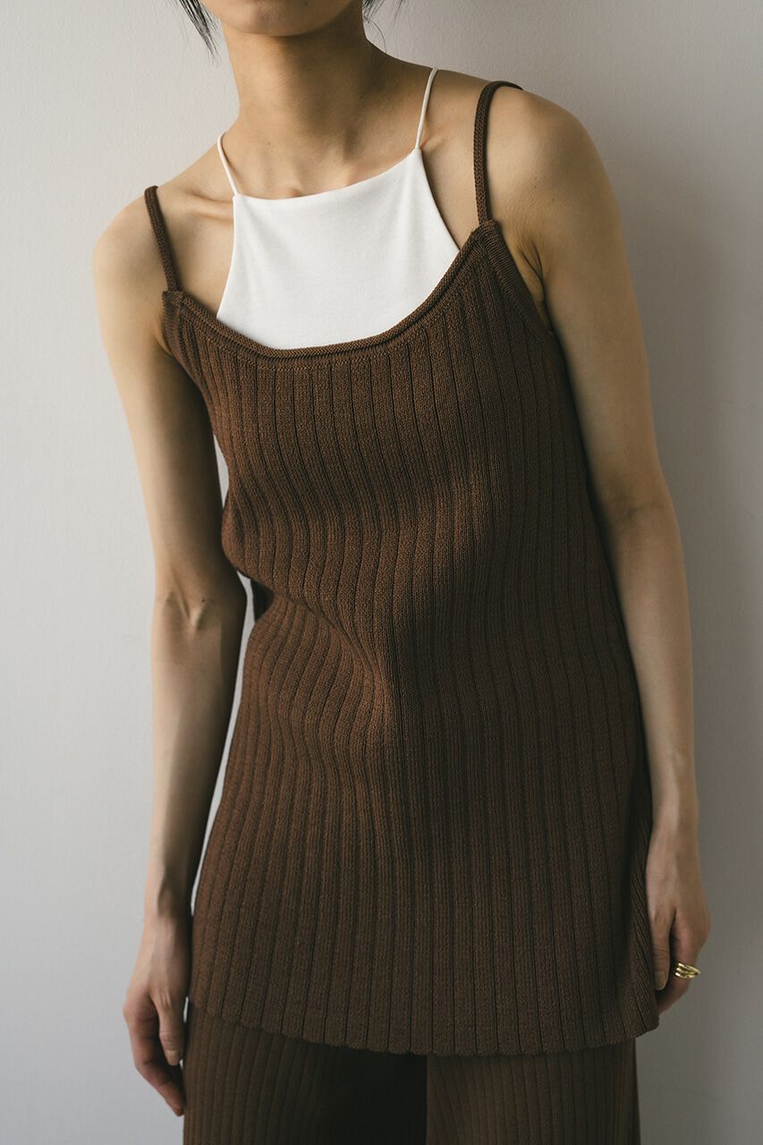 STYLEMIXER「ドライニットワイドリブキャミソール」|キャミソール|