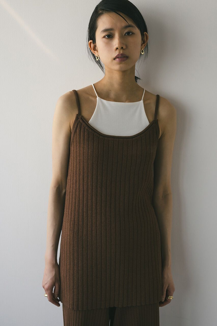 STYLEMIXER「ドライニットワイドリブキャミソール」|キャミソール|