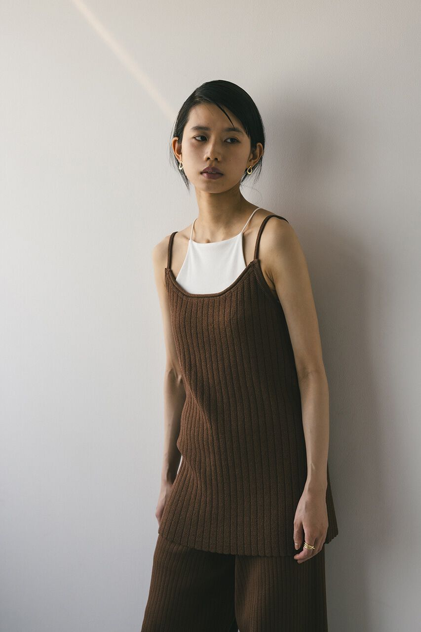 STYLEMIXER「ドライニットワイドリブキャミソール」|キャミソール|
