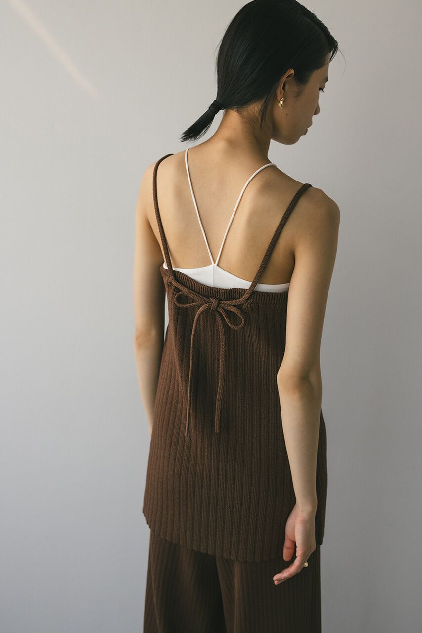 STYLEMIXER「ドライニットワイドリブキャミソール」|キャミソール|