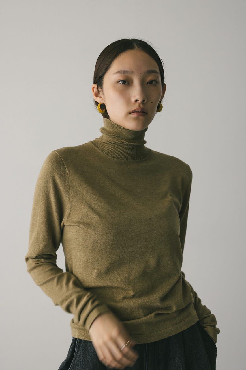 STYLEMIXER「2WAYウォッシャブルハイネックオープンニット」|ニット・セーター|