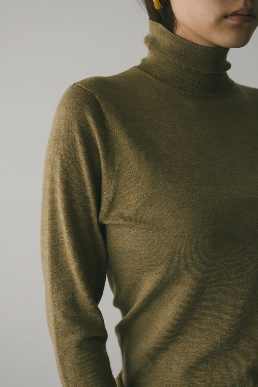 STYLEMIXER「2WAYウォッシャブルハイネックオープンニット」|ニット・セーター|