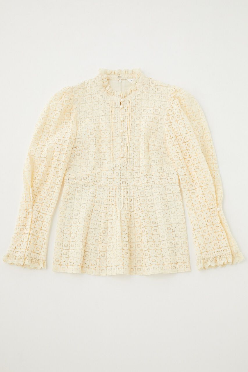 MOUSSY「RUSSELL LACE ブラウス」|シャツ・ブラウス|O/WHT1