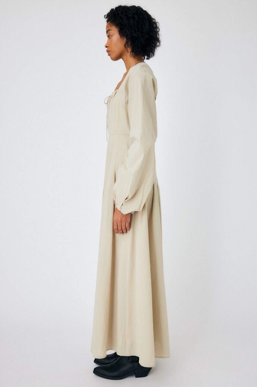 MOUSSY「OPEN NECK TUCK DRESS」|ワンピース|