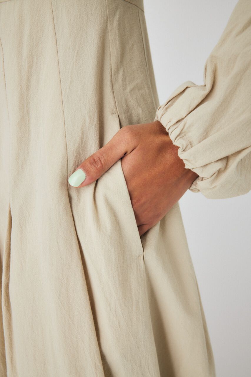 MOUSSY「OPEN NECK TUCK DRESS」|ワンピース|