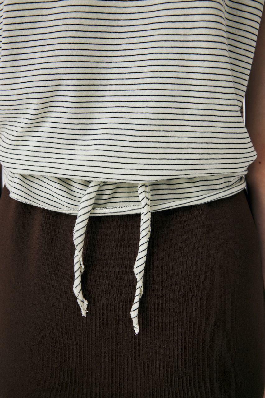 MOUSSY「BACK TIE SLEEVELESS トップス」|タンクトップ|