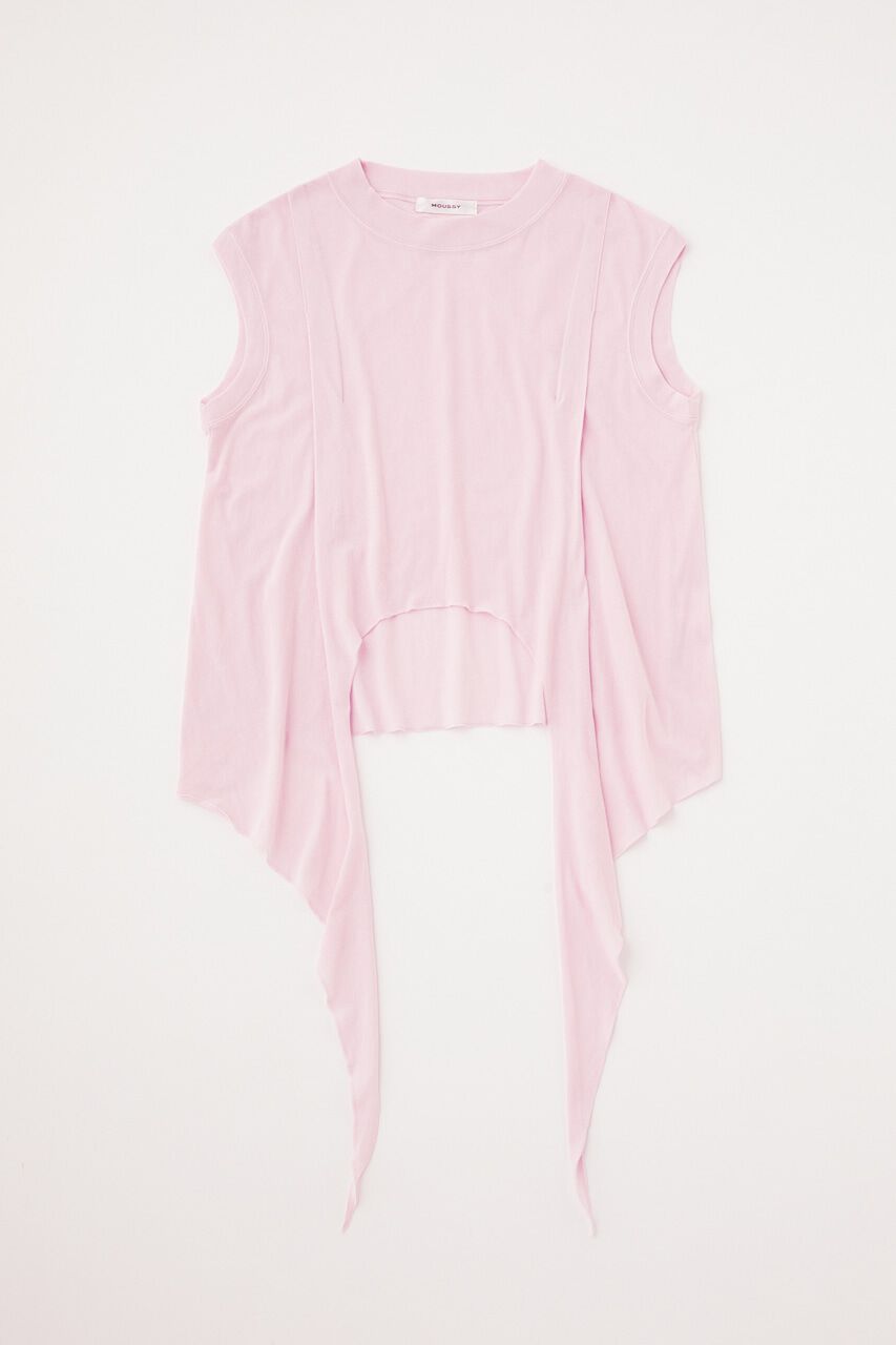 MOUSSY「BACK TIE SLEEVELESS トップス」|タンクトップ|
