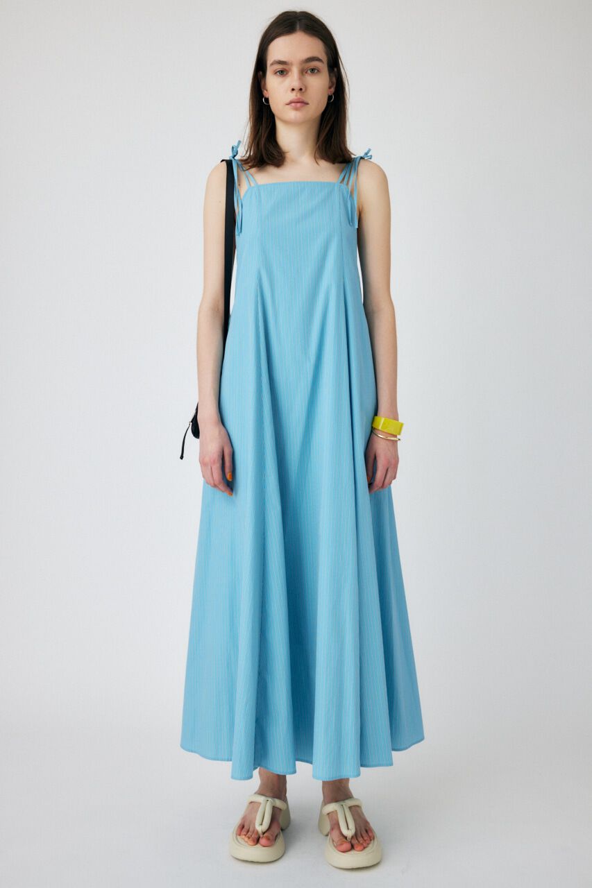MOUSSY「OPEN BACK FLARE ドレス」|ワンピース|柄BLU5