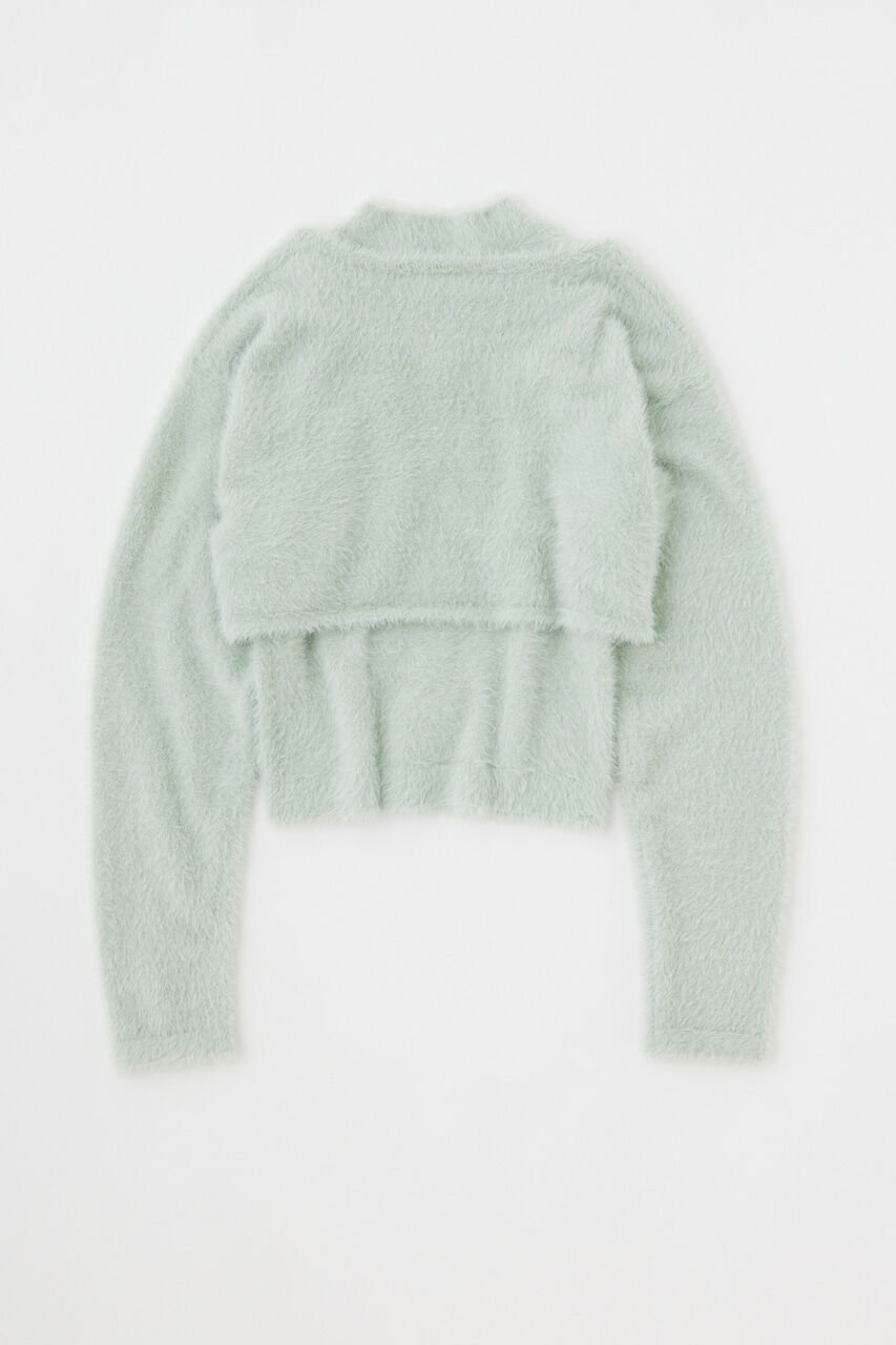 MOUSSY「SHAGGY KNIT ボレロ＆タンク」|ニット・セーター|