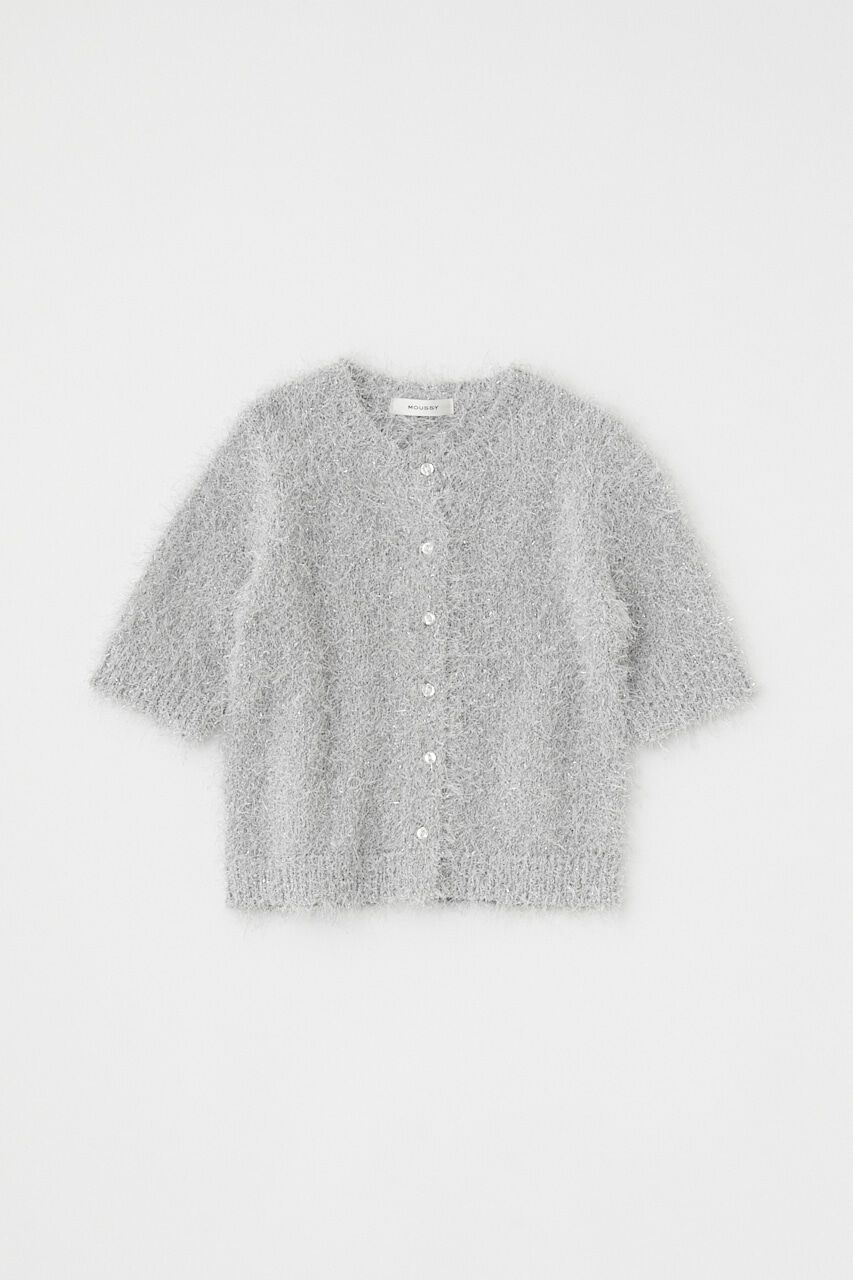 MOUSSY「SHAGGY GLITTER KNIT カーディガン」|カーディガン|