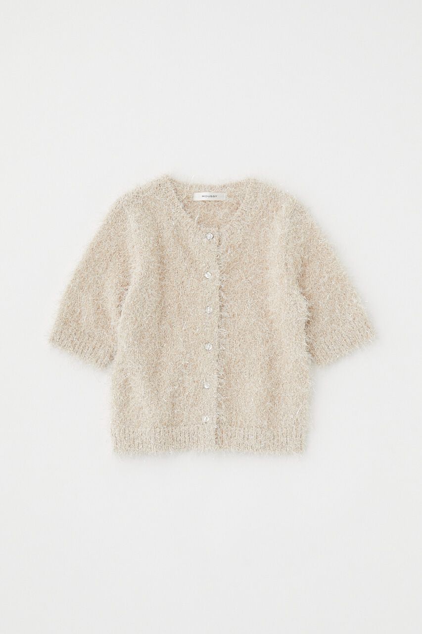 MOUSSY「SHAGGY GLITTER KNIT カーディガン」|カーディガン|