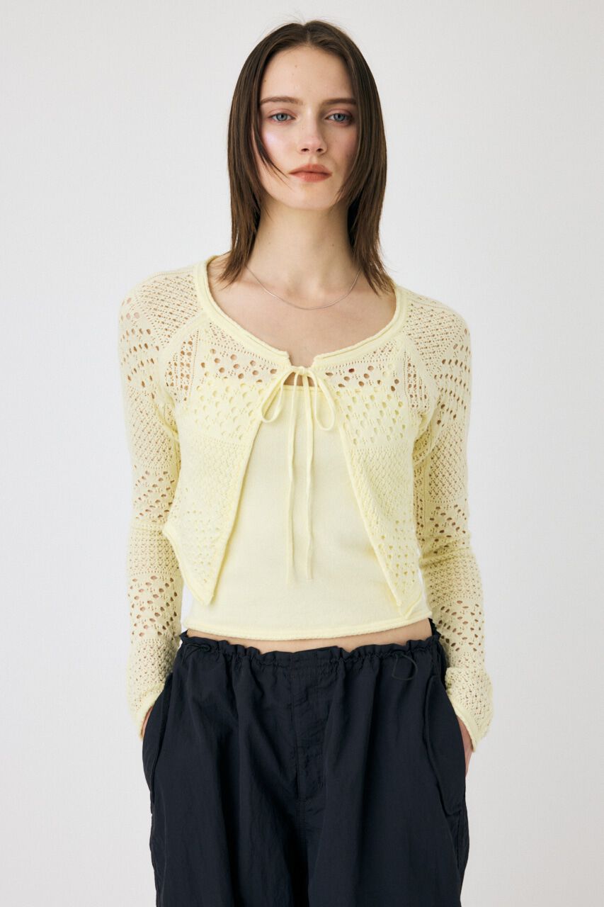 MOUSSY「OPENWORK KNIT アンサンブル」|ニット・セーター|