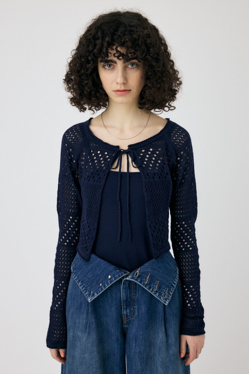 MOUSSY「OPENWORK KNIT アンサンブル」|ニット・セーター|