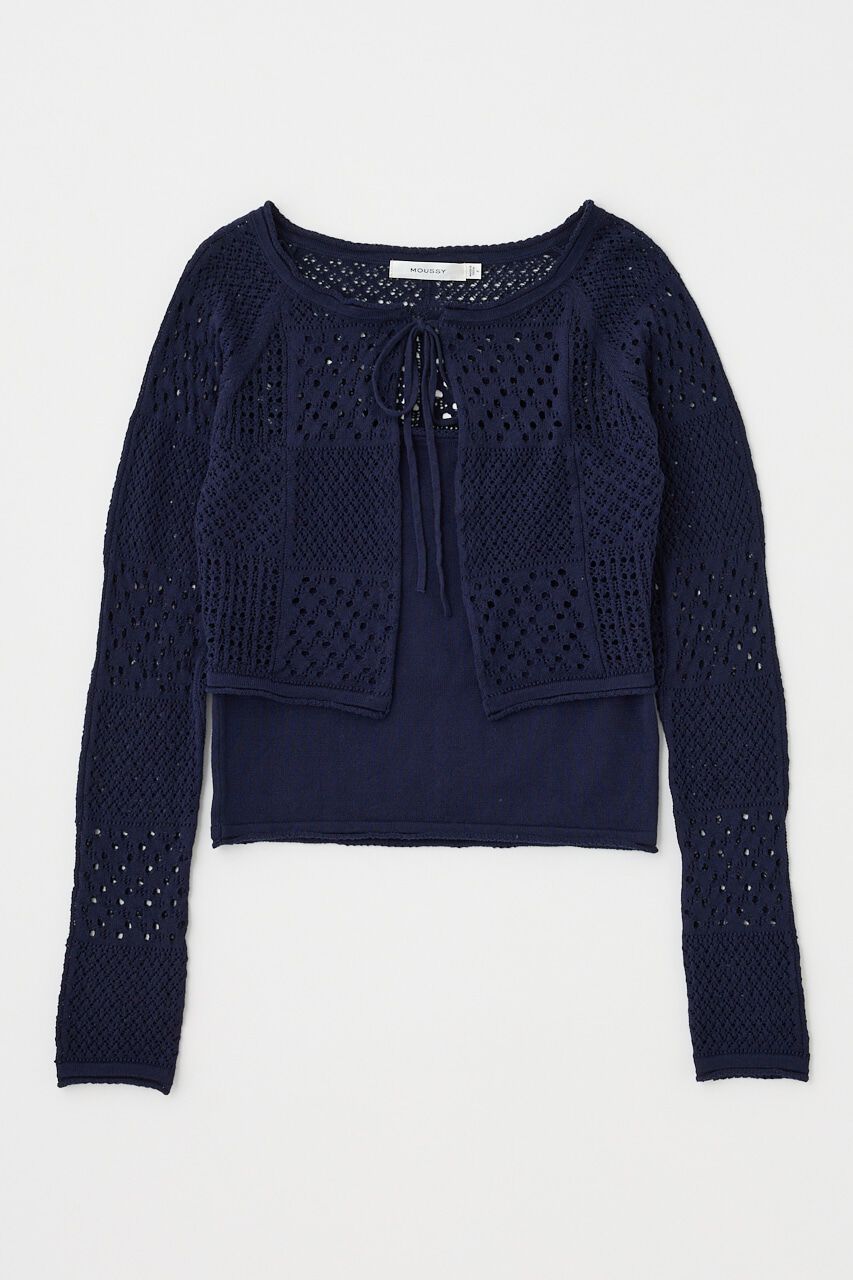 MOUSSY「OPENWORK KNIT アンサンブル」|ニット・セーター|
