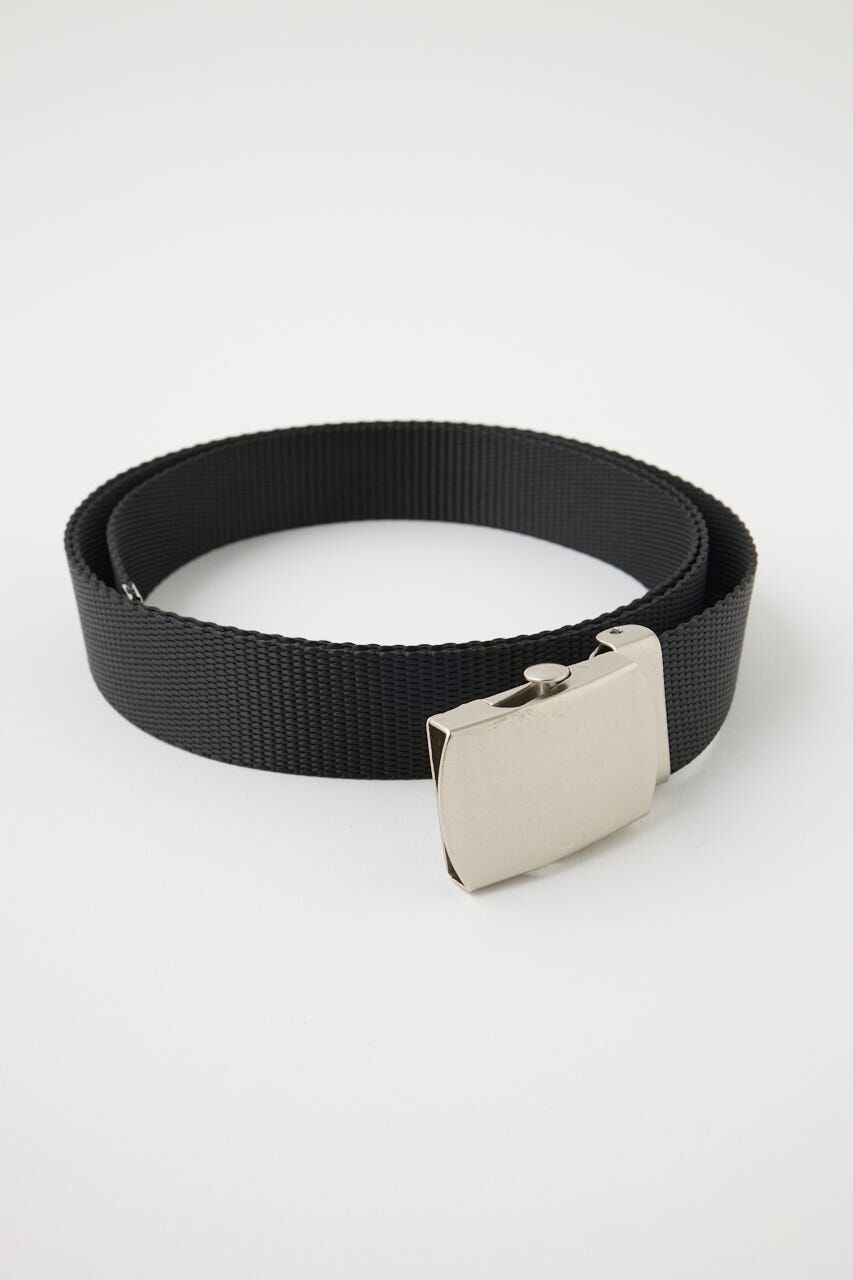 MOUSSY「ROLLER BUCKLE ベルト」|ベルト|BLK