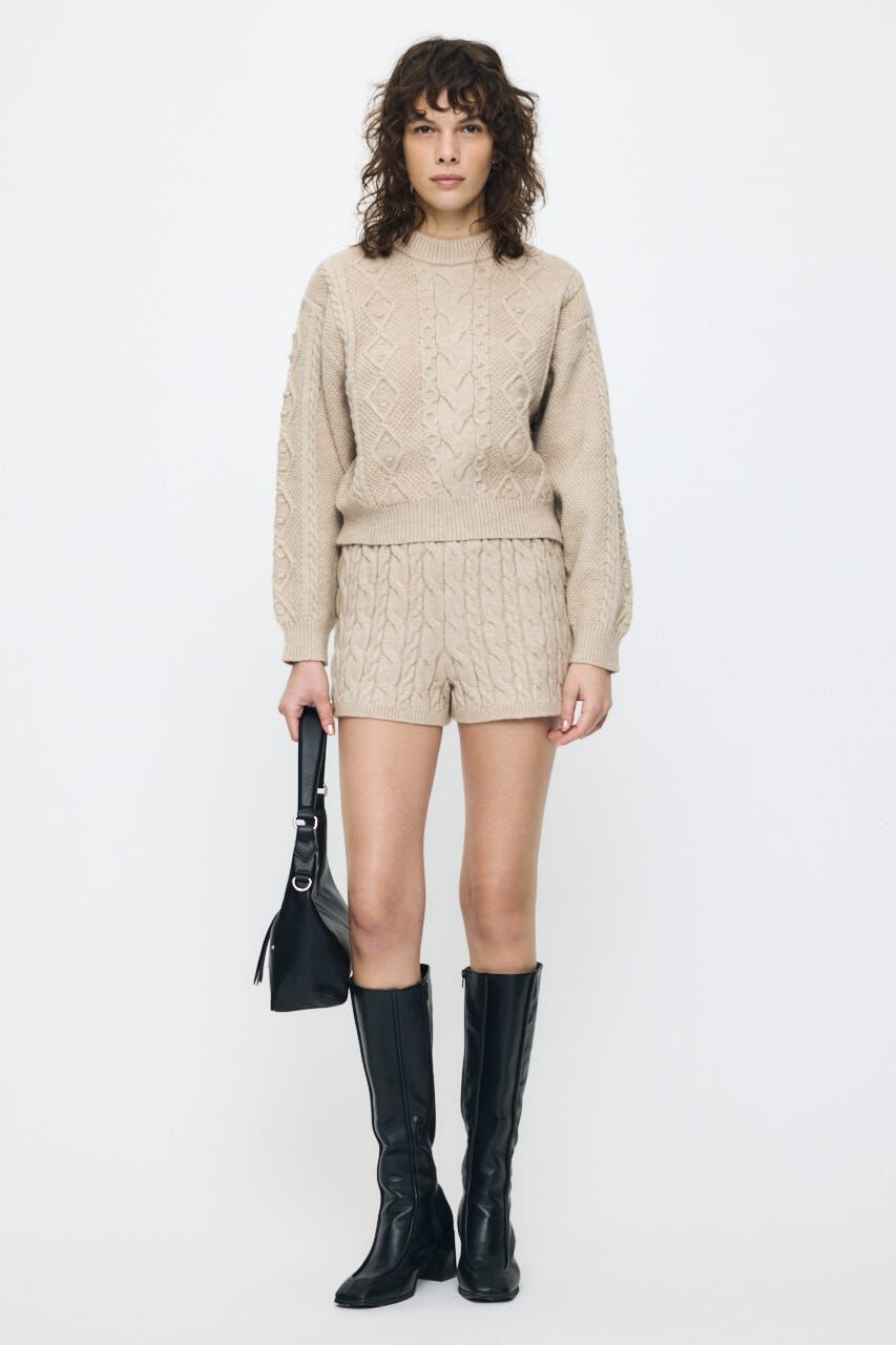 MOUSSY「POPCORN CABLE セーター」|ニット・セーター|