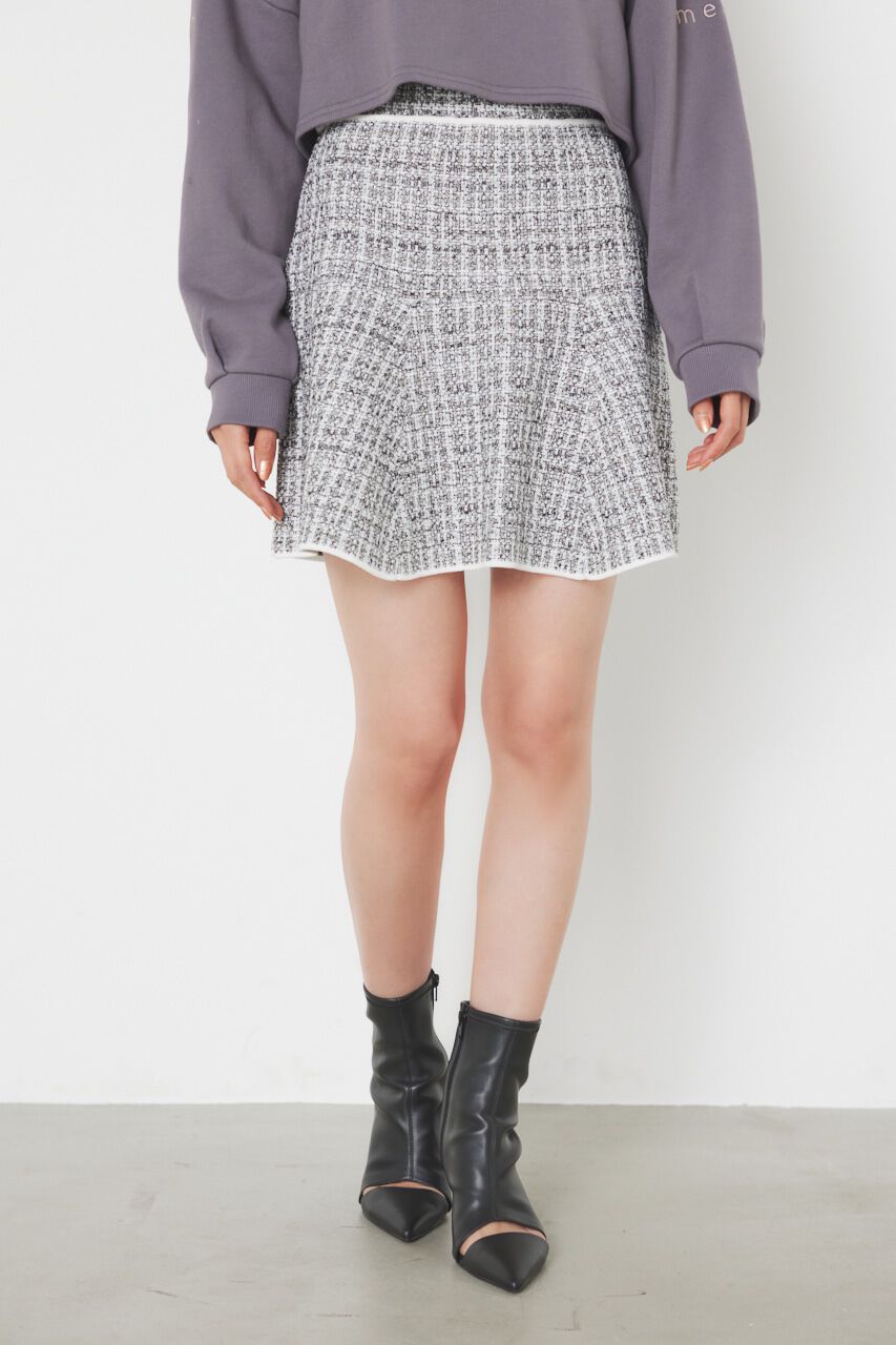 rienda「knitツイードマーメイドHW ミニSK」|スカート|