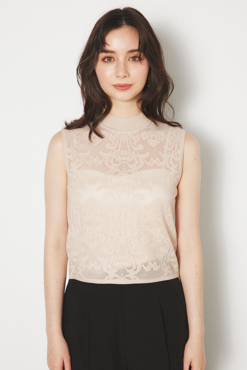 rienda「レースH/N Knit TOP」|ニット・セーター|