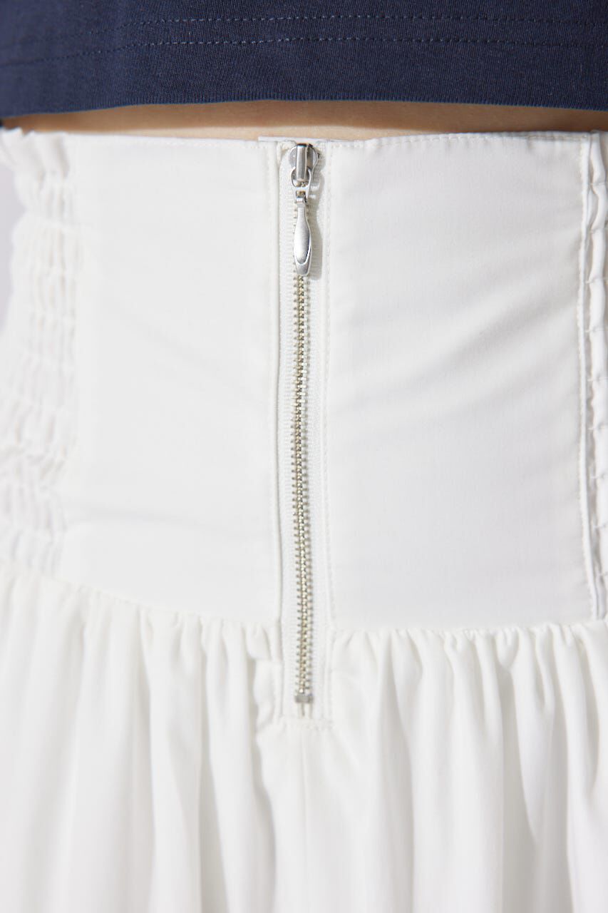 rienda「ウエストシャーリングタックデザインフレアスカート」|スカート|