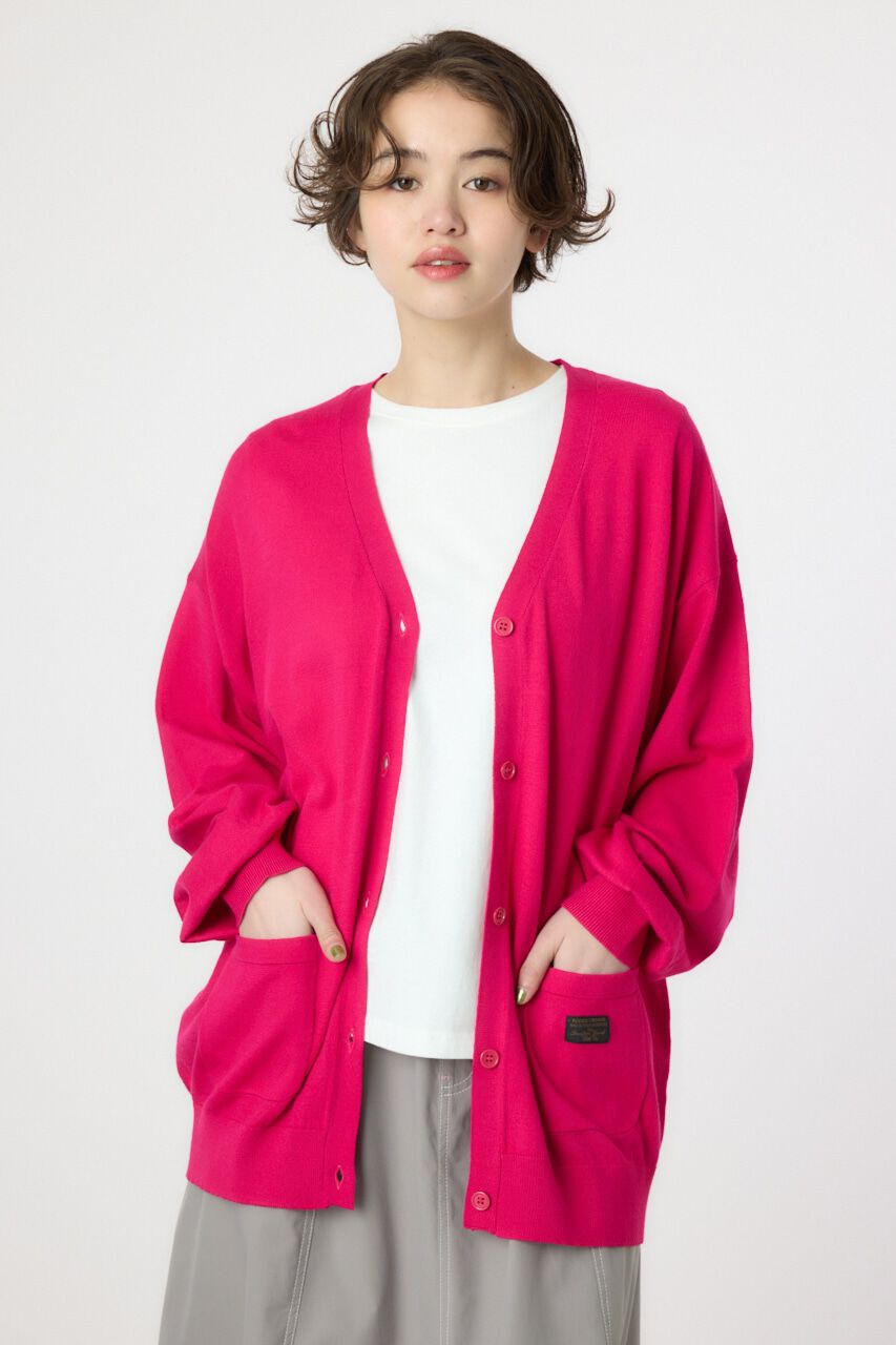 RODEO CROWNS「スクリプト LOGO ニットカーディガン」|カーディガン|PNK