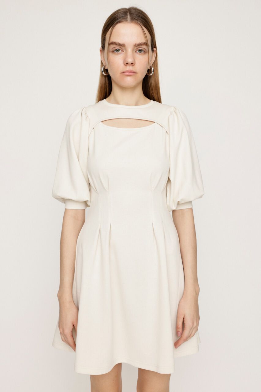 SLY「FRONT OPEN TUCK SLEEVE ショートワンピース」|ワンピース|