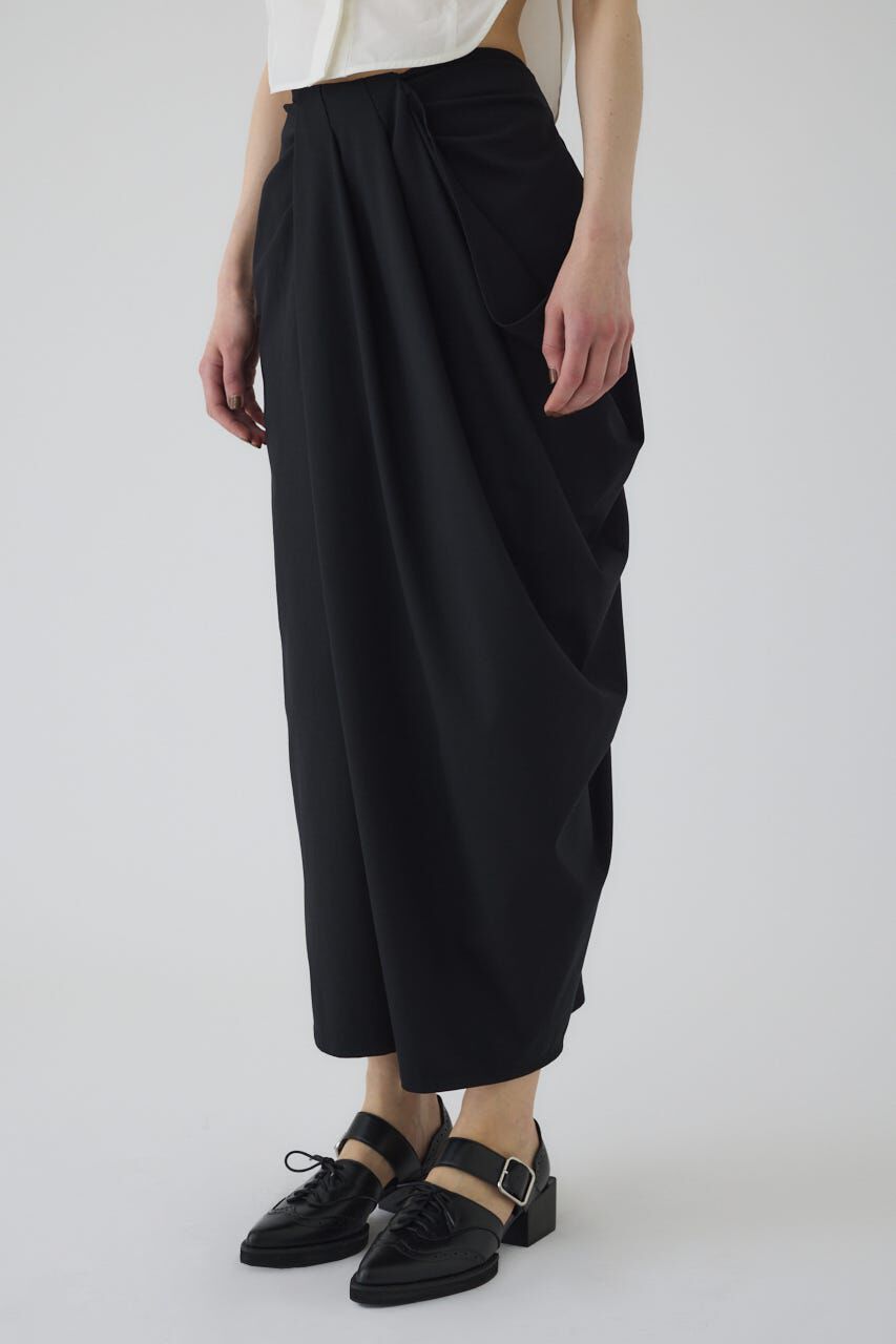 RIM.ARK 「Cut drape SK」|スカート|BLK