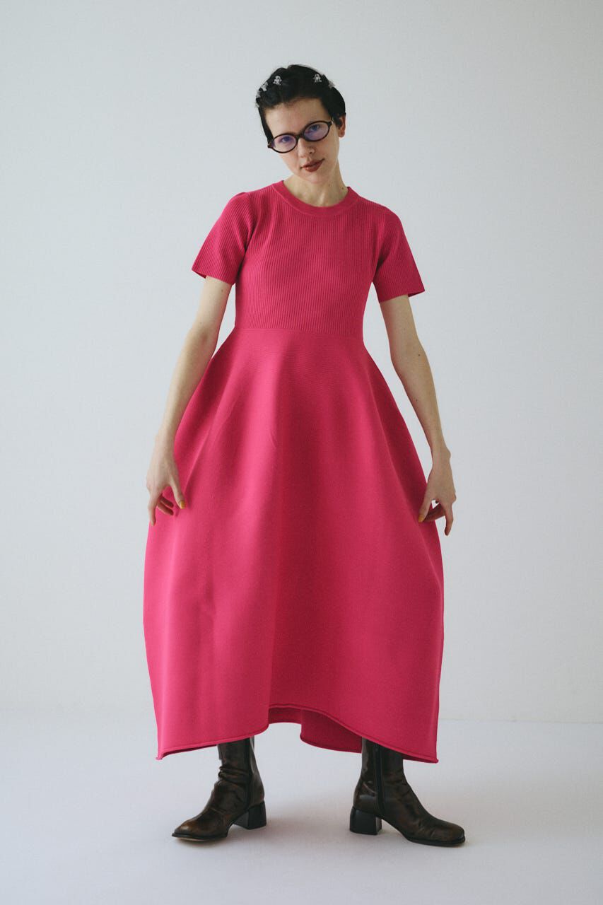 HeRIN.CYE「Volume knit dress」|ワンピース|PNK