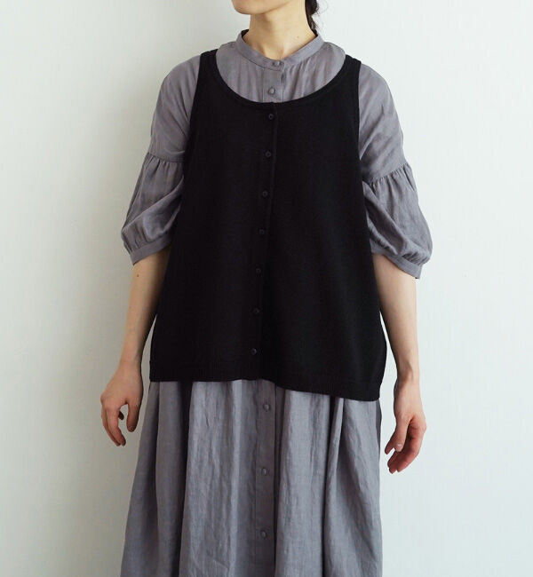 オローネ「ジュピターベスト」|ベスト・ジレ|ブラック