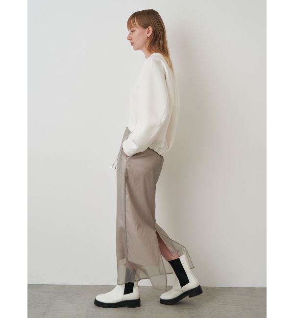 ELENDEEK「SHEER LONG I-LINE SK」|スカート|