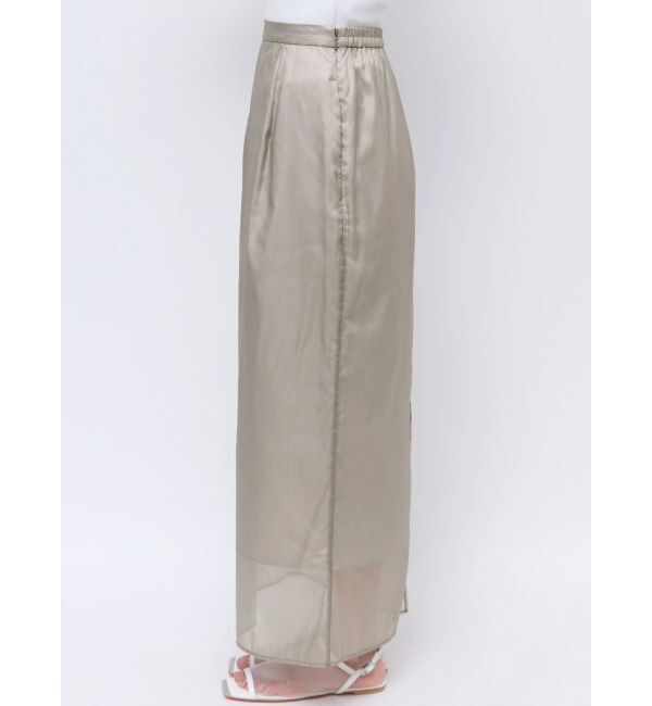 ELENDEEK「SHEER LONG I-LINE SK」|スカート|